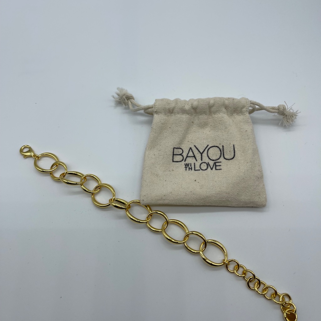 Bayou With Love By Nikki Reed Large Oval Chain Bracelet